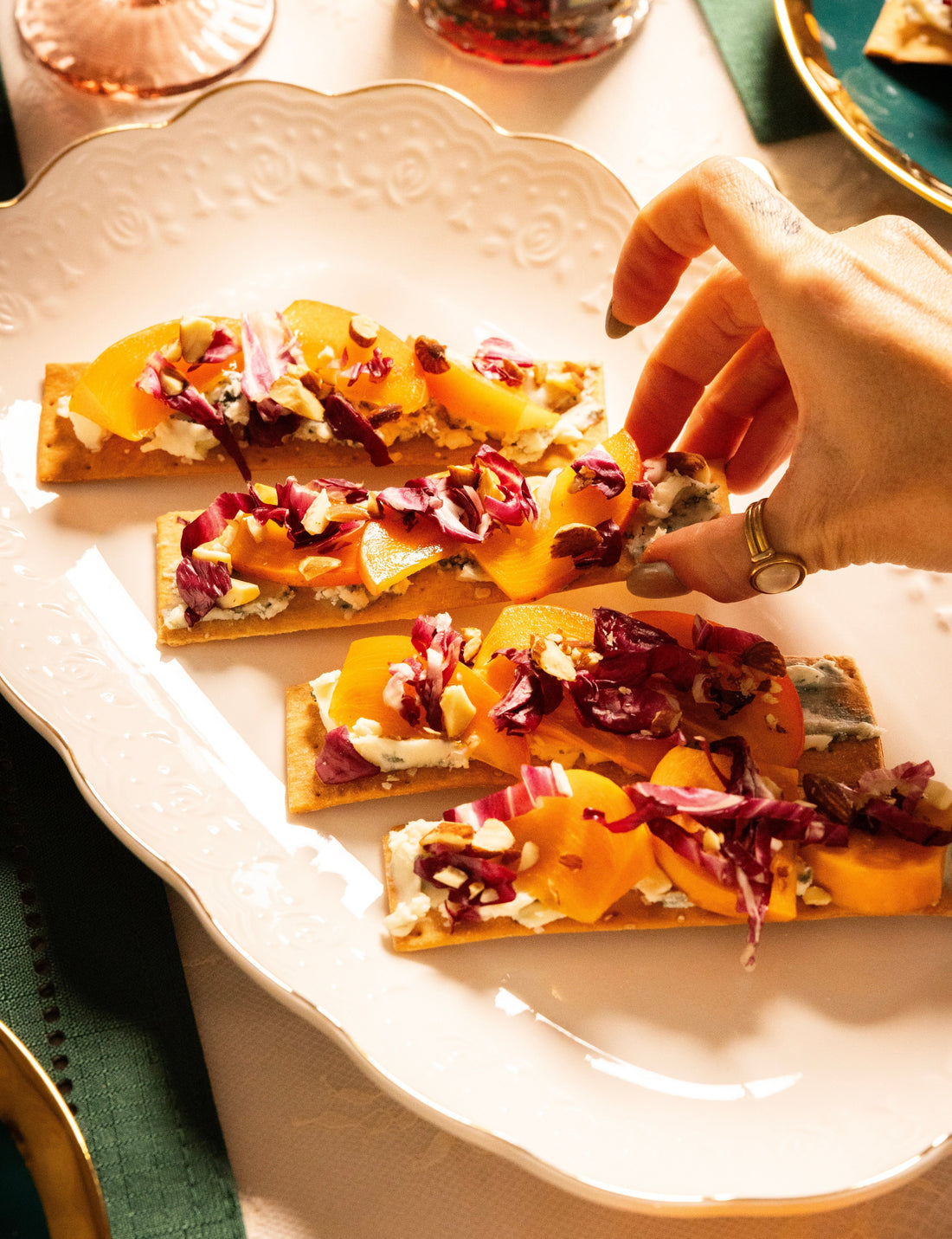Persimmon, Radicchio and Roquefort