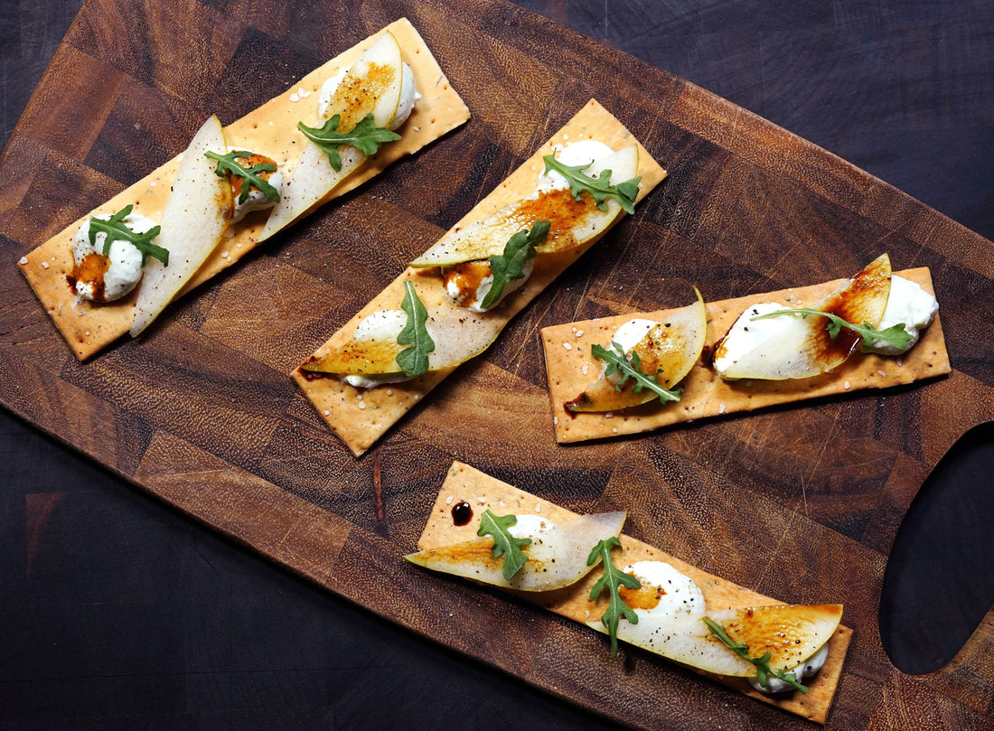 Blue Cheese Mousse with Pear