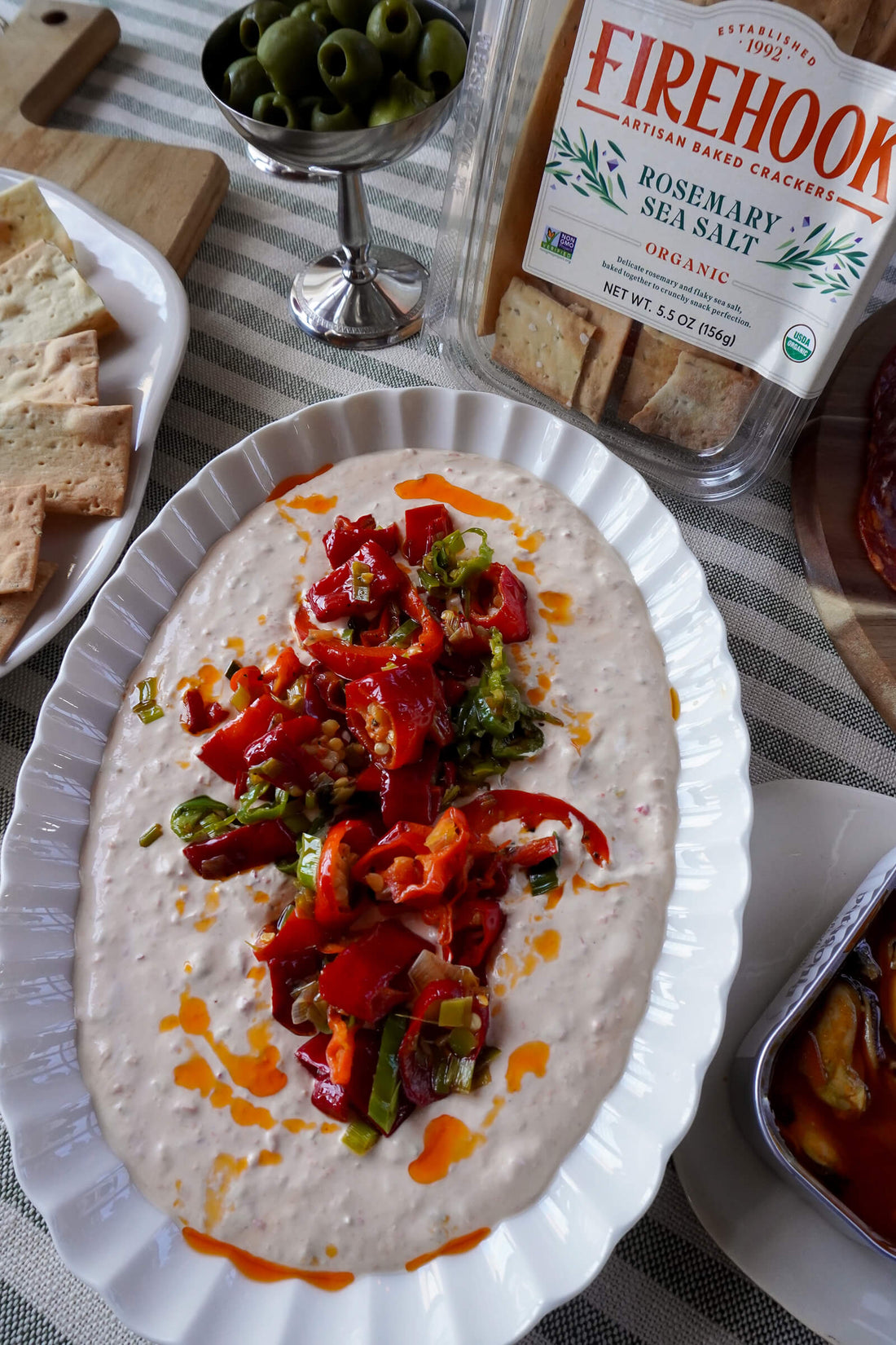 Creamy Pepper and Leek Dip