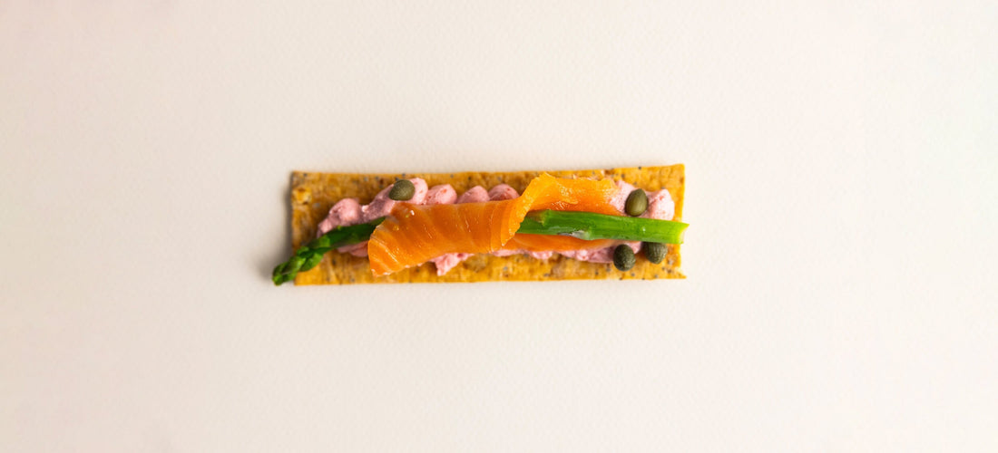 Smoked Salmon with Beet Dip