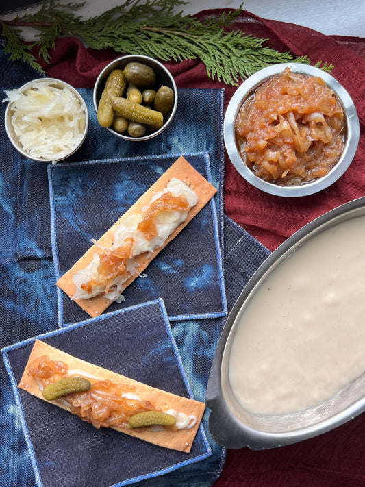Cheese Fondue with Caramelized Onions