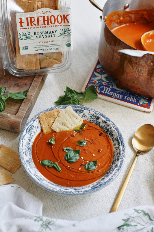 Roasted Red Pepper and White Bean Soup