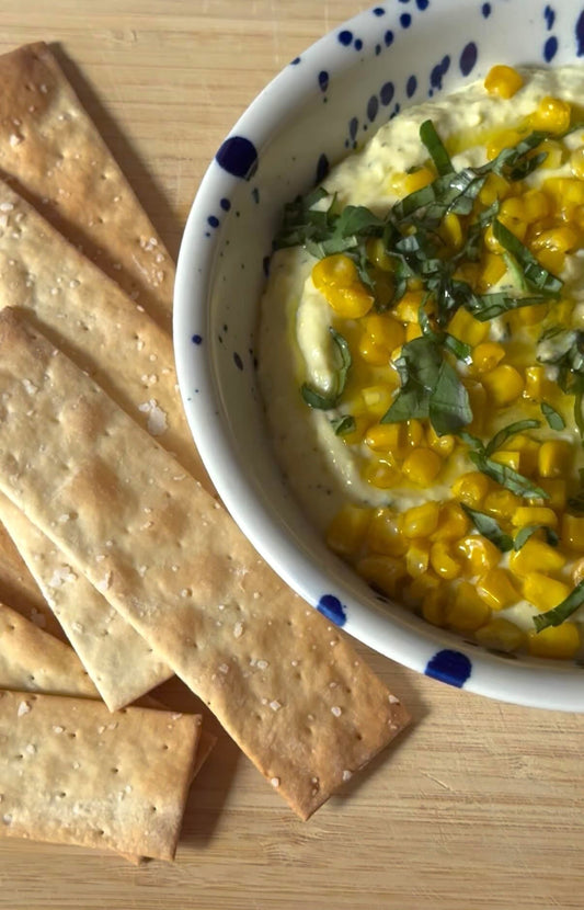 Basil & Corn Whipped Ricotta