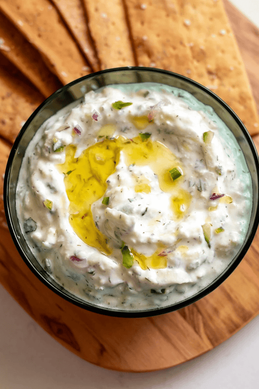 Jalapeno Tzatziki Dip with Feta